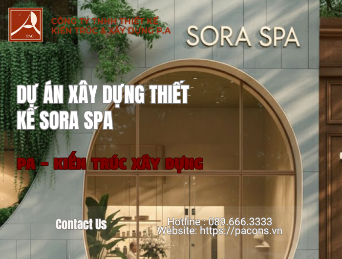 Dự án xây dựng thiết kế SORA SPA tại PA Kiến Trúc Xây Dựng