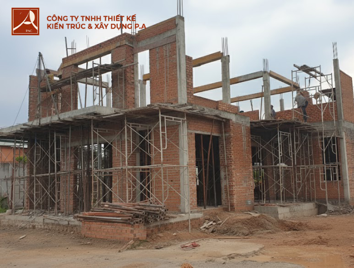 Thi công xây dựng biệt thự hóc môn tại Thiết kế xây dựng P.A