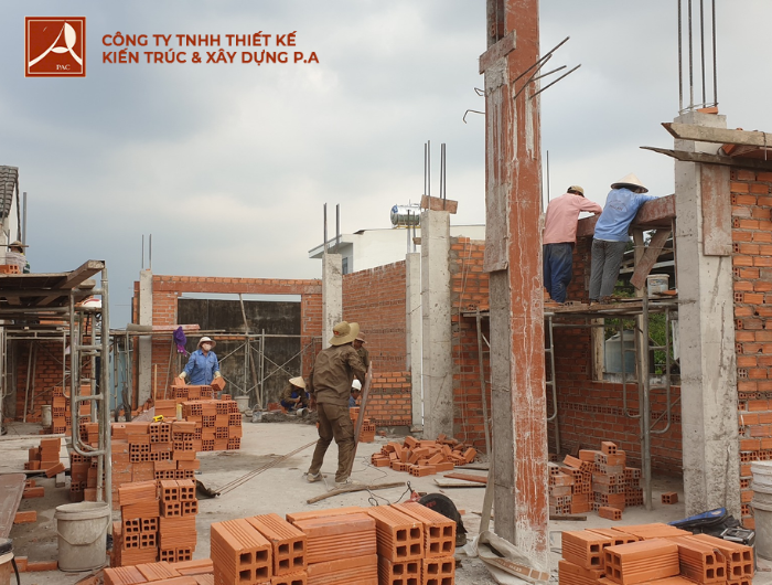 Thi công xây dựng biệt thự hóc môn tại Thiết kế xây dựng P.A