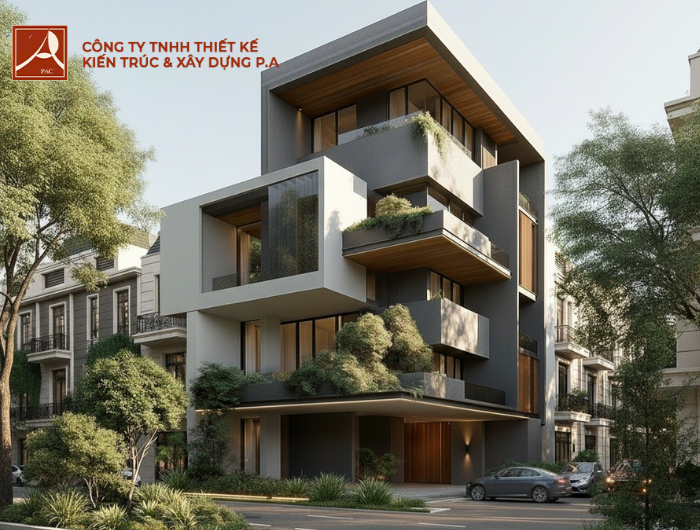 THI CÔNG XÂY DỰNG NHÀ PHỐ TẠI THIẾT KẾ KIẾN TRÚC XÂY DỰNG P.A