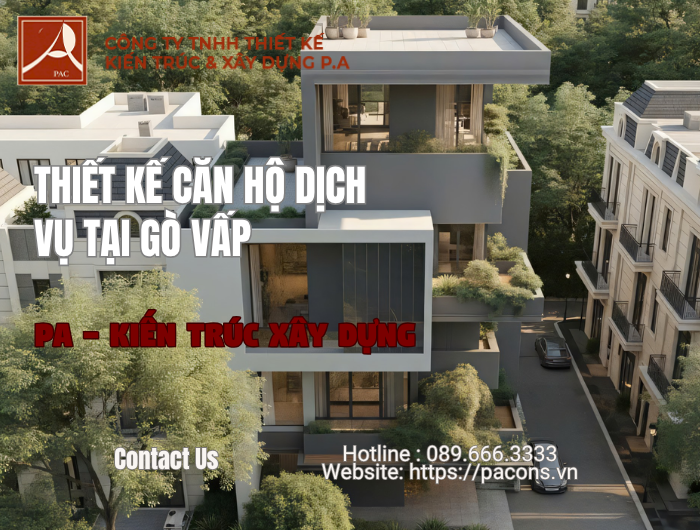 Dự án thiết kế căn hộ dịch vụ Gò Vấp do PA – Kiến Trúc & Xây Dựng
